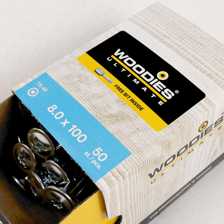 Plastic is een no-go in combinatie met duurzaamheid. Vandaar dat wij het venster uit de nieuwe verpakkingen hebben gelaten. In plaats daarvan staat de schroef groot afgebeeld op het etiket.