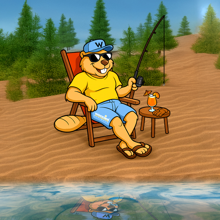 Sinds 2009 is met het groeien van het merk Woodies Ultimate de afgebeelde bever ook meegegroeid. Van een ukkie tot een gespierd en krachtig figuur. Met de make-over van de verpakkingen is het tijd om de bever na jaren trouwe dienst met welverdiend pensioen te sturen.